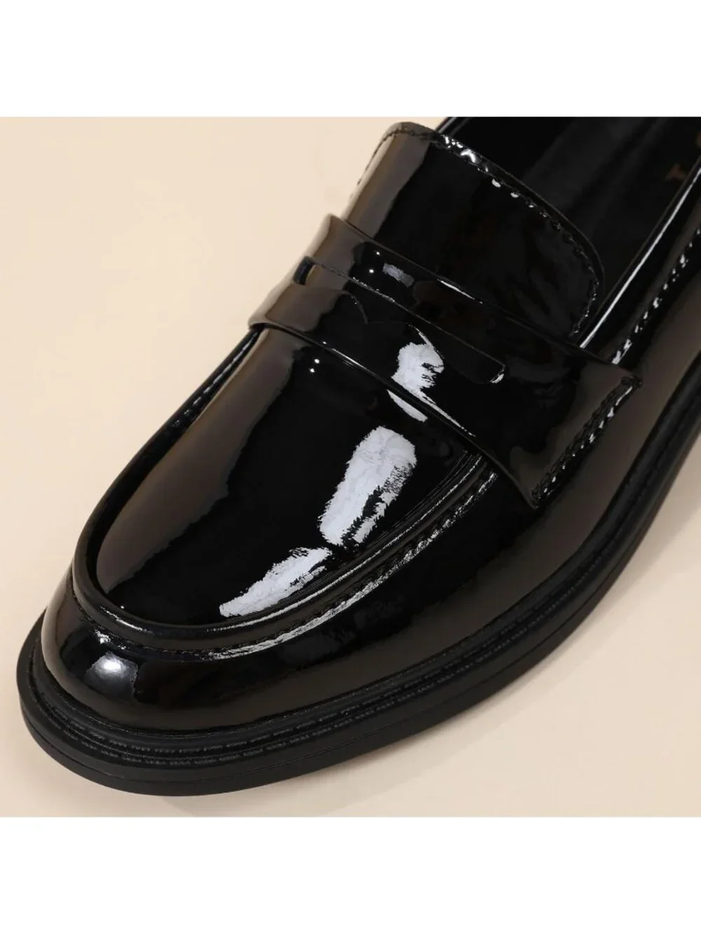 🆕Women's Black Loafers Black Penny Loafer Business Casual Flats Comfortable
